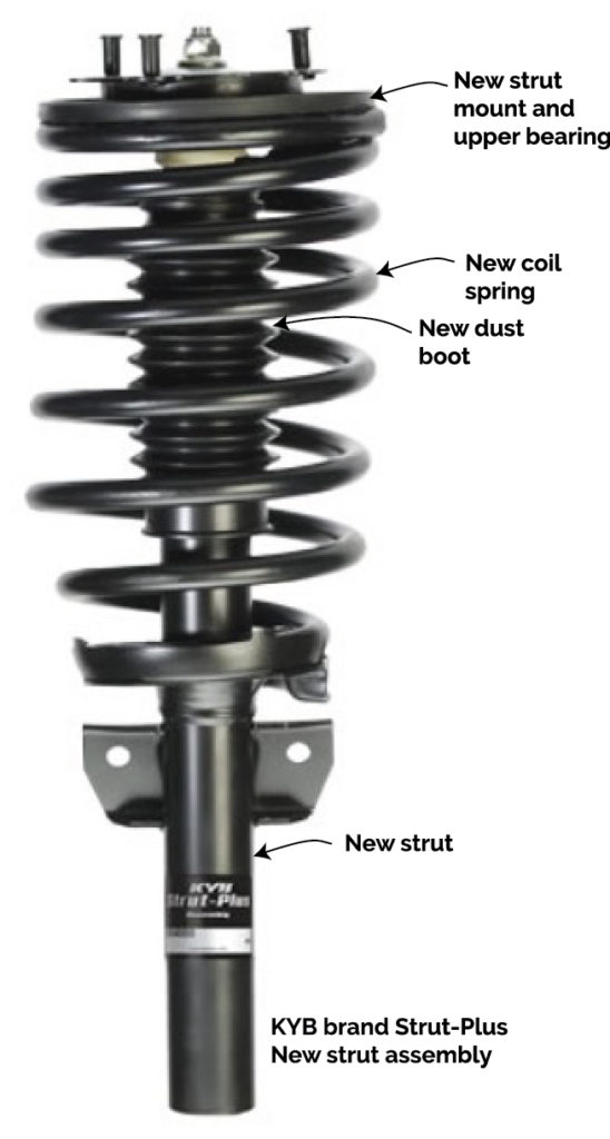 Replace struts with loaded strut assembly or just strut alone ...